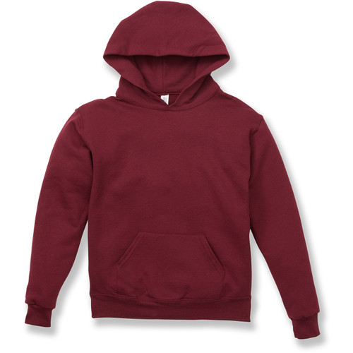 Heavyweight Hooded Sweatshirt with heat transferred logo [NJ034-76042NJU-MAROON]