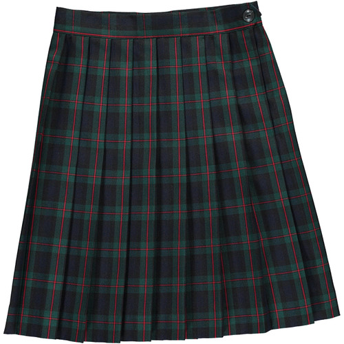 Knife Pleat Skirt [MO001-32-88-NV/GR/RD]