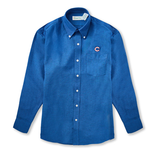 Long Sleeve Oxford Shirt with embroidered logo [FL054-OX-L 112-FRENCH B]