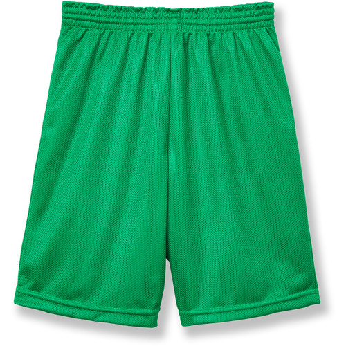 Micromesh Gym Shorts with heat transferred logo [FL049-101-BRN-KELLY GR]