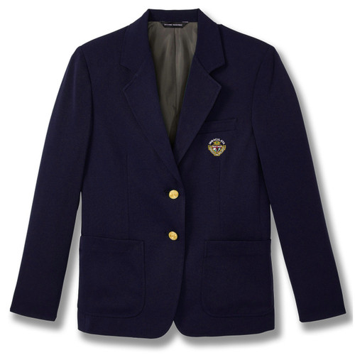 Girls' Polyester Blazer with embroidered logo [NJ003-2000/IHS-NAVY]