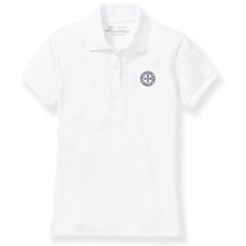 Ladies' Fit Polo Shirt with embroidered logo [TN008-9708-MAE-WHITE]