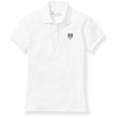 Ladies' Fit Polo Shirt with embroidered logo [TX213-9708-AAH-WHITE]