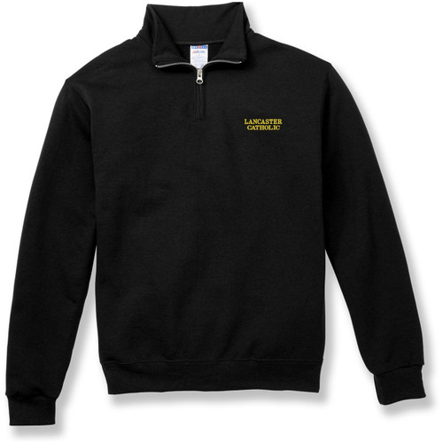1/4 Zip Sweatshirt with embroidered logo [PA133-995/LCH-BLACK]