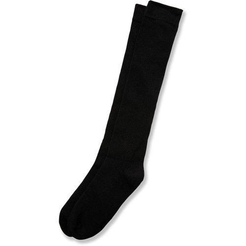 Cotton Flat Knit Knee High [DE174-1455-BLACK]