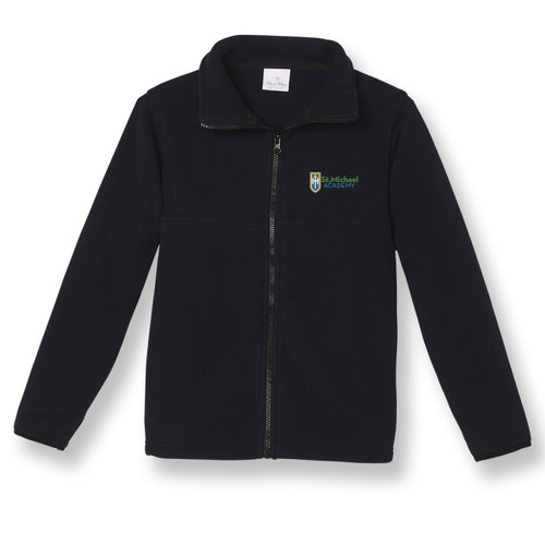 Full-Zip Fleece Jacket with embroidered logo [TN010-SA25/MIN-NAVY]