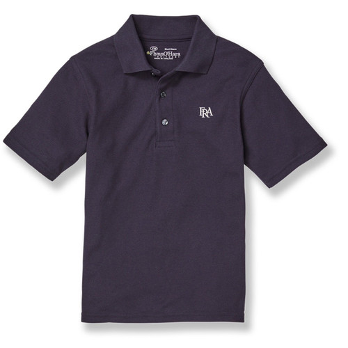 Short Sleeve Polo Shirt with embroidered logo [TN013-KNIT-FRN-DK NAVY]