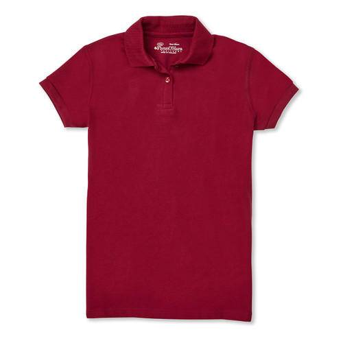Ladies' Fit Polo Shirt with embroidered logo [GA016-9708-CHD-CARDINAL]