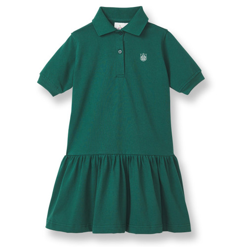Short Sleeve Jersey Knit Dress with embroidered logo [TX208-7737-TEG-HUNTER]