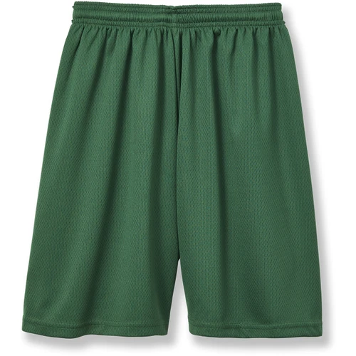 Micromesh Gym Shorts with heat transferred logo [NY798-101-HTH-HUNTER]