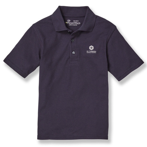 Short Sleeve Polo Shirt with embroidered logo [TX223-KNIT-THA-DK NAVY]