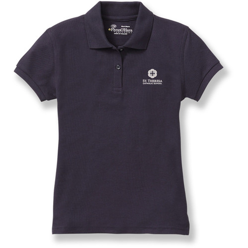 Ladies' Fit Polo Shirt with embroidered logo [TX223-9708-THA-DK NAVY]