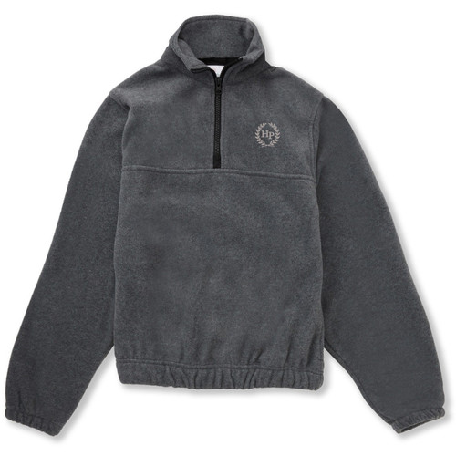 1/4 Zip Fleece Jacket with embroidered logo [TX218-SA19/HYD-CHARCOAL]