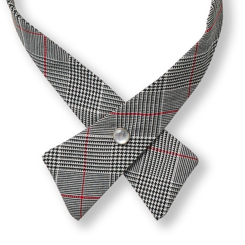 Girls' Criss-Cross Tie [FL030-C/C-771-BK/WH/RD]