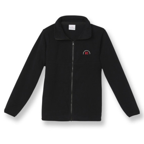 Full-Zip Fleece Jacket with embroidered logo [FL030-SA25/DCM-BLACK]