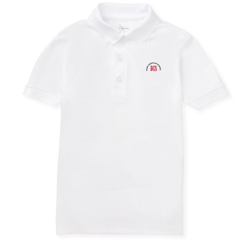 Performance Polo Shirt with embroidered logo [FL030-8500-DCM-WHITE]
