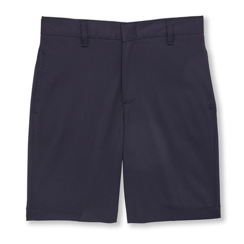 Boys' Performance Fabric Walking Shorts with heat transferred logo [FL061-7049-TFL-NAVY]