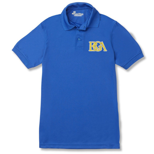 Performance Polo Shirt with embroidered logo [TN019-8500-BGA-ROYAL]