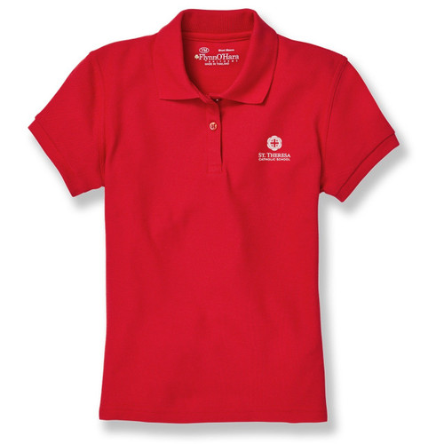 Ladies' Fit Polo Shirt with embroidered logo [TX223-9708-THA-RED]