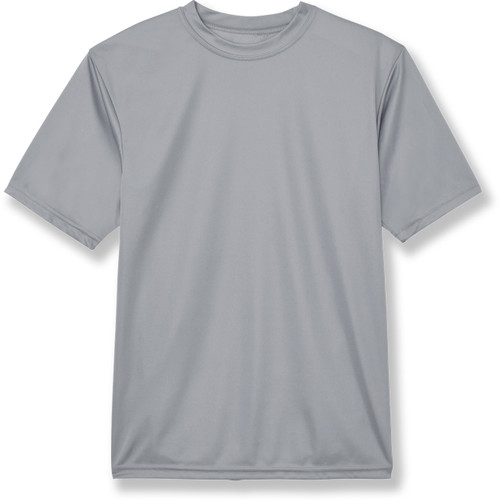 Wicking T-Shirt with heat transferred logo [DE005-790-SGD-SILVER]