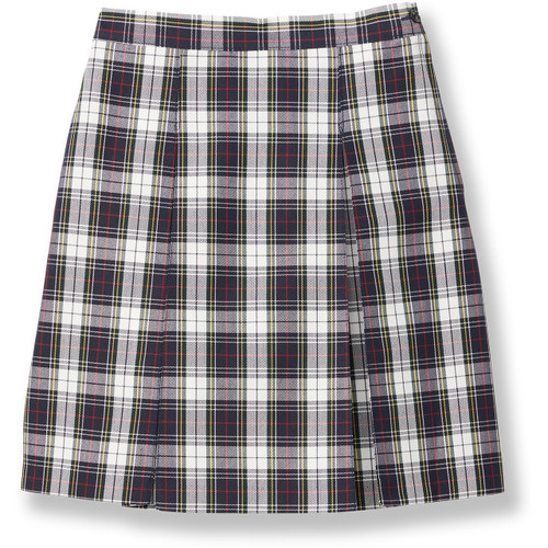 Pleated Skirt with Elastic Waist [TX233-34-8B-NV/WH PL]
