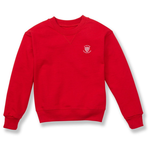 Heavyweight Crewneck Sweatshirt with embroidered logo [TX239-862/MTT-RED]