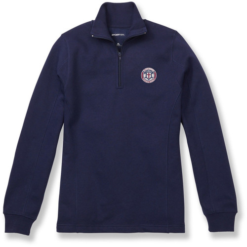 Ladies' 1/4 Zip Sweatshirt with embroidered logo [GA009-LST253JN-NAVY]