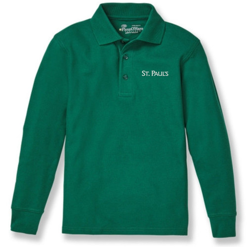 Long Sleeve Polo Shirt with embroidered logo [TX233-KNIT/PPA-HUNTER]