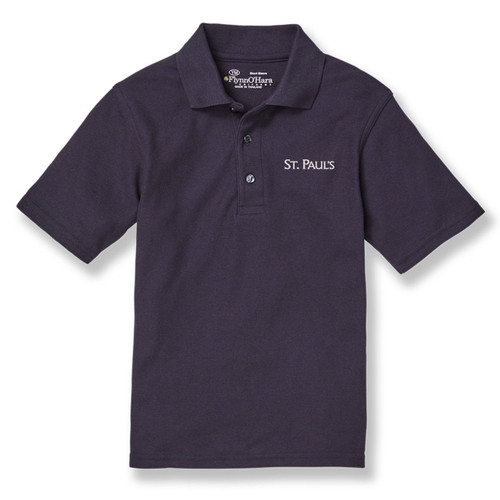 Short Sleeve Polo Shirt with embroidered logo [TX233-KNIT-PPA-DK NAVY]