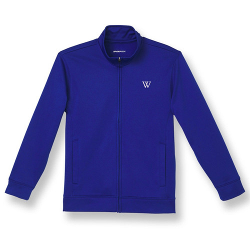 Full-Zip Performance Fleece Jacket with embroidered logo [GA041-ST241WEA-ROYAL]