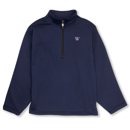 1/4-Zip Performance Fleece Pullover with embroidered logo [GA041-6133/WEA-NAVY]