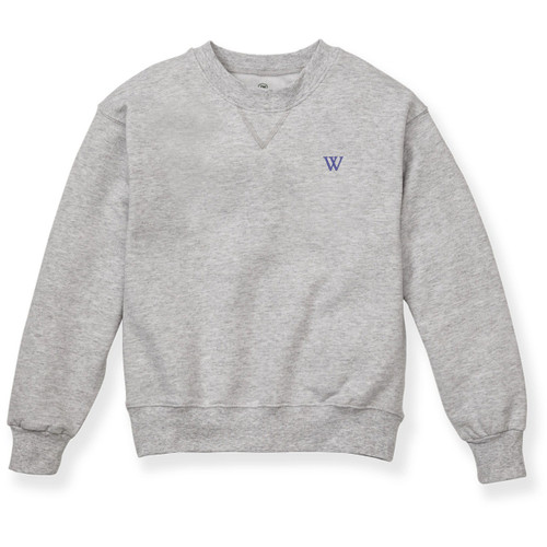 Heavyweight Crewneck Sweatshirt with embroidered logo [GA041-862/WEA-OXFORD]