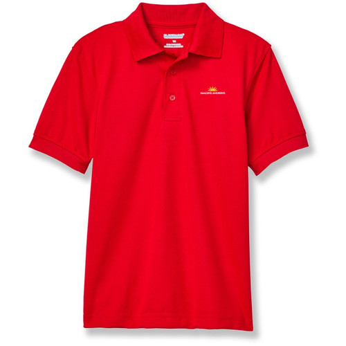 Performance Polo Shirt with embroidered logo [MD120-8500-IAP-RED]