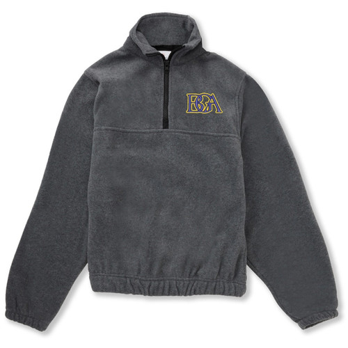 1/4 Zip Fleece Jacket with embroidered logo [TN019-SA19/BGA-CHARCOAL]