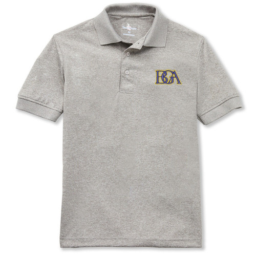 Performance Polo Shirt with embroidered logo [TN019-8500-BGA-GREY]