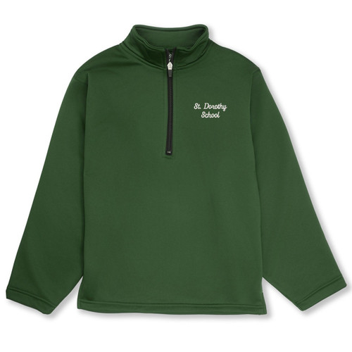 1/4-Zip Performance Fleece Pullover with embroidered logo [PA613-6133/SDD-HUNTER]