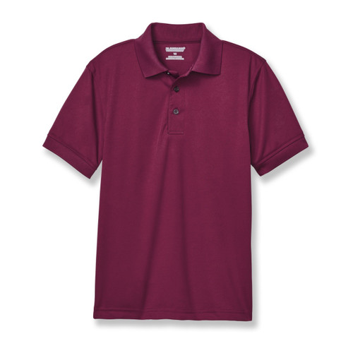 Performance Polo Shirt with heat transferred logo [OK016-8500-OCA-MAROON]