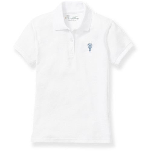Ladies' Fit Polo Shirt with embroidered logo [MD181-9708-TST-WHITE]