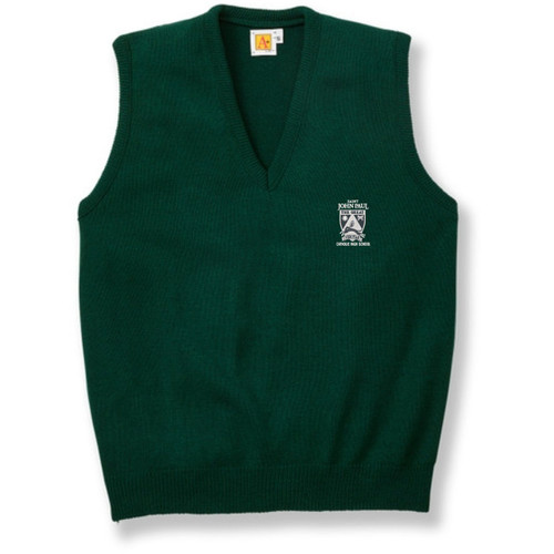 V-Neck Sweater Vest with embroidered logo [VA261-6600/JPD-GREEN]