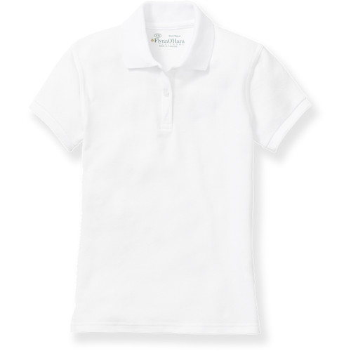 Ladies' Fit Polo Shirt with heat transferred logo [TX169-9708-GHT-WHITE]