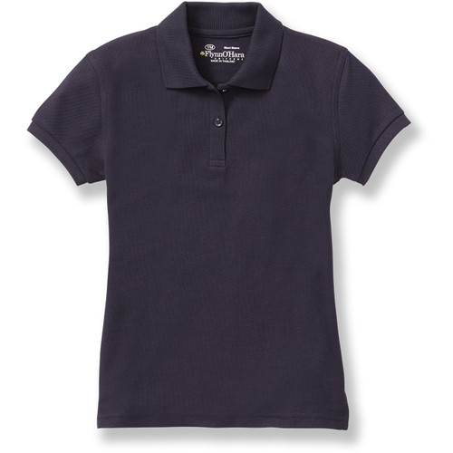 Ladies' Fit Polo Shirt with heat transferred logo [TX141-9708-GHT-DK NAVY]