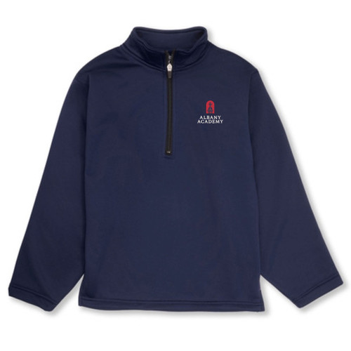 1/4-Zip Performance Fleece Pullover with embroidered logo [NY057-6133/AAG-NAVY]