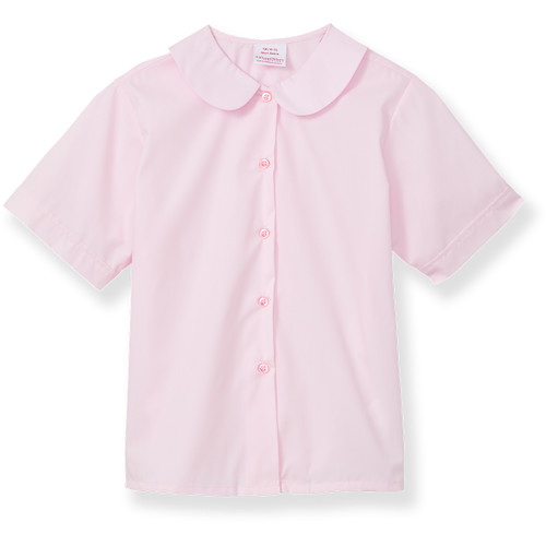 Short Sleeve Peterpan Collar Blouse [NJ441-350-PINK]