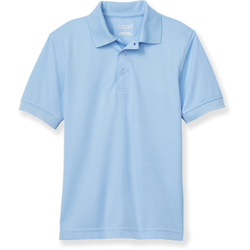 Performance Polo Shirt with heat transferred logo [TX137-8500-GHT-BLUE]