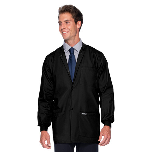 Men's Warm-up Jacket with embroidered logo [TX254-7551/TSE-BLACK]