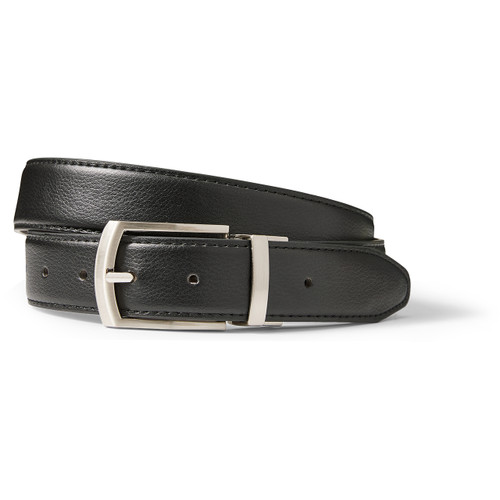 Reversible Leather Belt [DE005-2 COLOR-BLK/BRN]