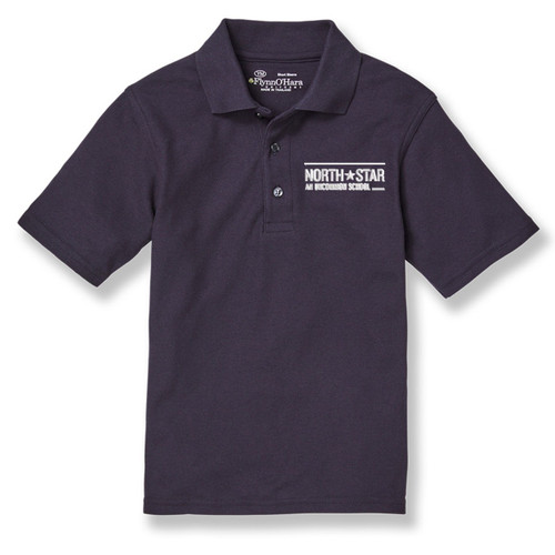 Short Sleeve Polo Shirt with embroidered logo [NJ184-KNIT-NSN-DK NAVY]