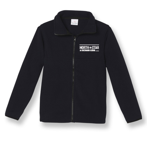 Full-Zip Fleece Jacket with embroidered logo [NJ184-SA25/NSN-NAVY]