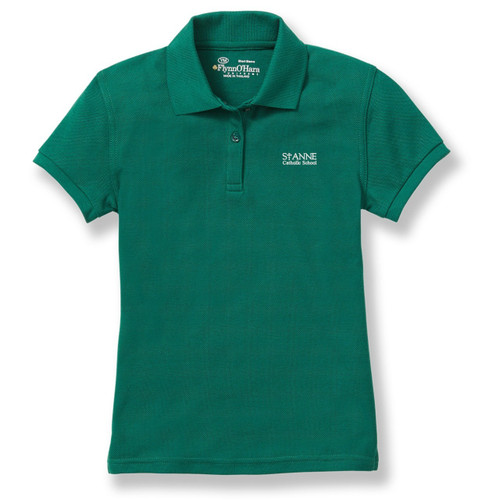 Ladies' Fit Polo Shirt with embroidered logo [TX108-9708-AHT-HUNTER]