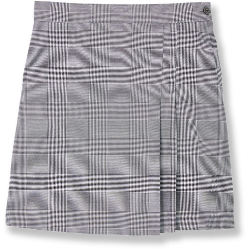 2 Pleat Skort [TN006-2653-230-BK/WH PL]